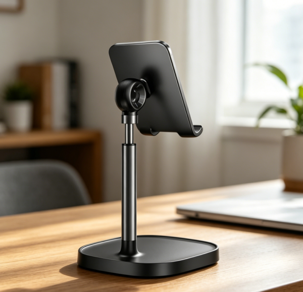 Universal Adjustable Desk Stand for Phones & Tablets up to 25 cm, Case-Friendly