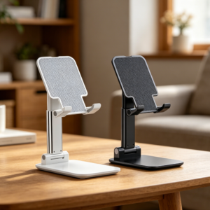 Pack of 2 Foldable Adjustable Phone Stands, Universal Desk Holder