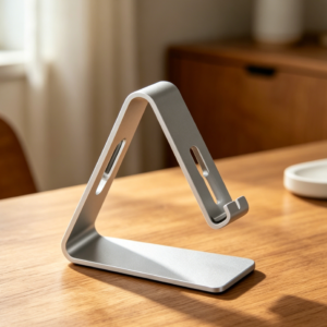 Desk Phone Cradle with Charging Dock, Universal, Silver