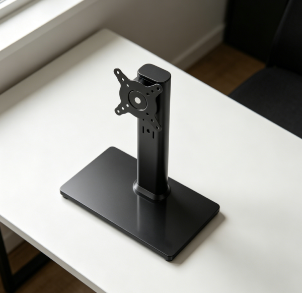 Single Monitor Stand, Swivel & Height Adjustable, VESA, Fits 33-81 cm, up to 35 kg