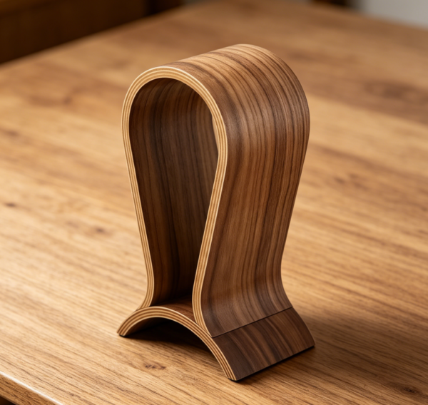 Walnut Gaming Headphone Stand