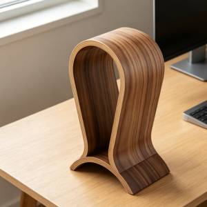 Walnut Gaming Headphone Stand