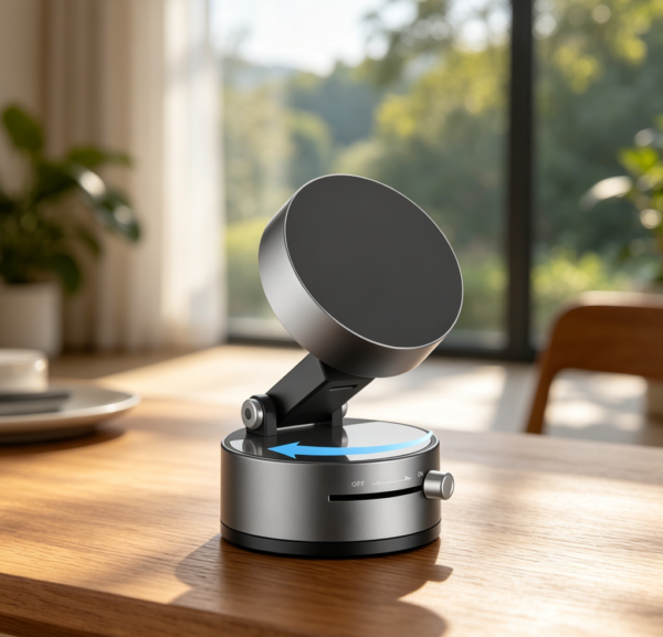 360° Magnetic Suction Cup Phone Mount for Car & Smooth Surfaces, Hands-Free