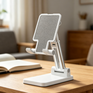 Fully Foldable Adjustable Phone Stand, Portable, Fits Phones & Small Tablets